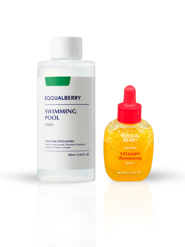 Eqqualberry Swimming pool Toner (155 ml) + Vitamin Illuminating Serum 30ml
